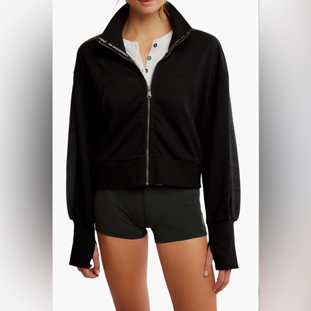 Free People Movement High Jump Oversize Zip-Up Jacket- NWT-Small